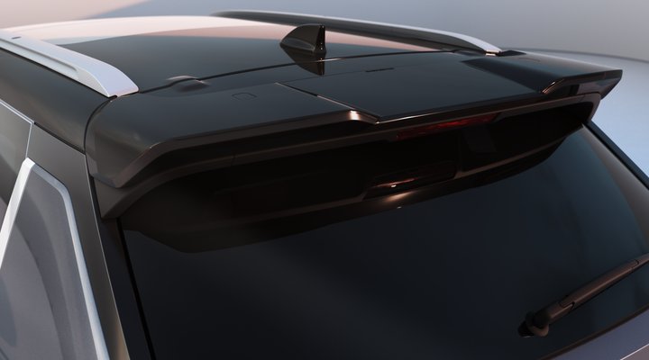 Nové Mitsubishi OUTLANDER PHEV - čierny spojler piatych dverí